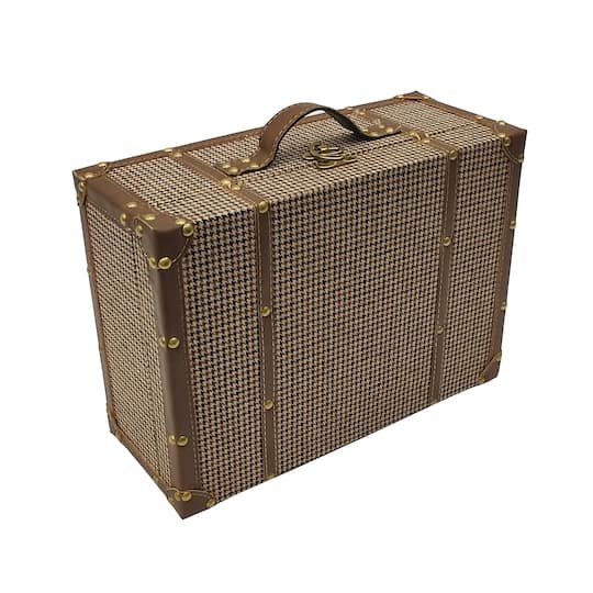 Medium Plaid Suitcase Decorative Box by Ashland®